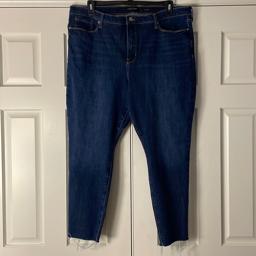 Banana Republic Mid-rise Skinny Dark Denim Jeans Size 35